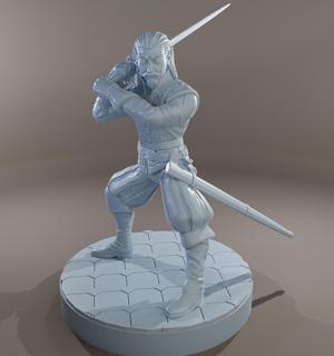Vincent – Half elf Fencer pose 2