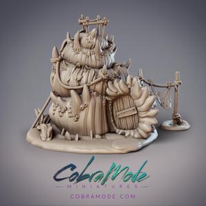 Seashell House Large Scatter Terrain (Pre-supported)