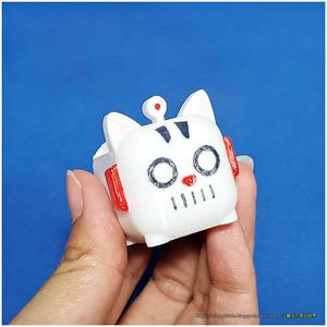 Robot Cat Square Box-storage box and sticky notes