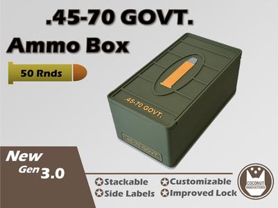 Ammo Storage Box .45-70 Government GOVT. 50 Round