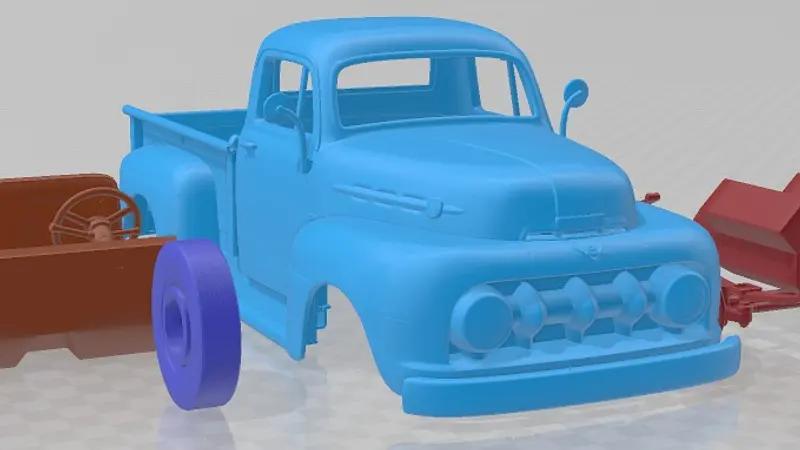 Ford F 1 Pickup 1952 Printable Car