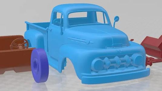 Ford F 1 Pickup 1952 Printable Car