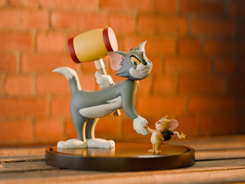 Tom and Jerry Figurine – Iconic Cartoon Duo