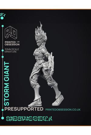 Female Storm Giant – 2 Versions – PRESUPPORTED – 32 mm scale