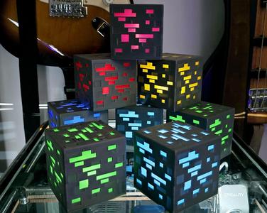 MINECRAFT ORE TEA LIGHT BOX