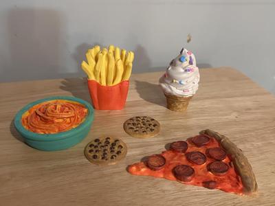 Print-a-Plate: Pasta, Cookies, Fries & Pizza Set