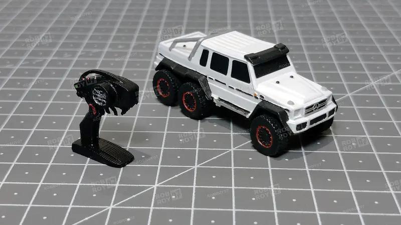 Mini Crawler Similar to Traxxas TRX-6 Mercedes-Benz G 63 AMG 6X6 (1/100) For 1/10 Action Figures