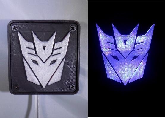 Decepticon Transformers LED Nightlight/Lamp