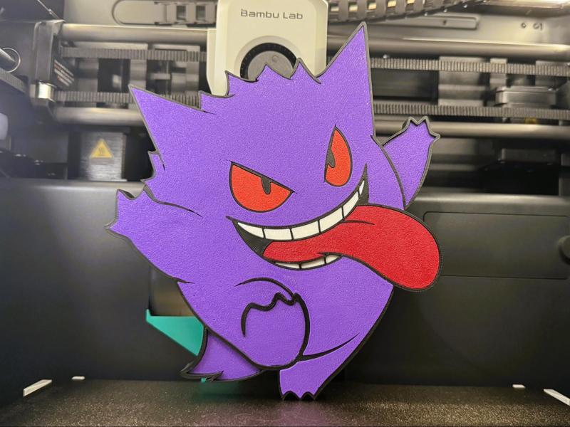 Gengar Wall Art (NO AMS-Multipart)