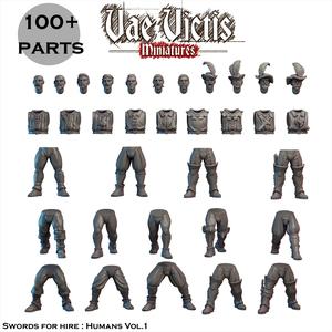 Modular Swords for hire : Humans vol.1  [PRE-SUPPORTED]