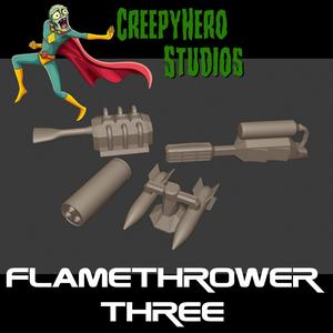 Gaslands Flamethrower Three Set