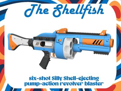 Shellfish - a Silly Shell-ejecting Revolver Blaster   