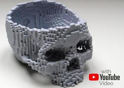 Low Poly SKULL (Minecraft Edition)