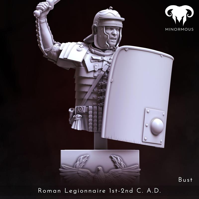 Bust – Roman Legionnaire 1st-2nd C. A.D. Rome’s Unyielding Guardian!