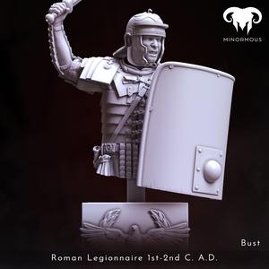 Bust – Roman Legionnaire 1st-2nd C. A.D. Rome’s Unyielding Guardian!
