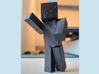 Minecraft Steve articulated (incl. multi-color)