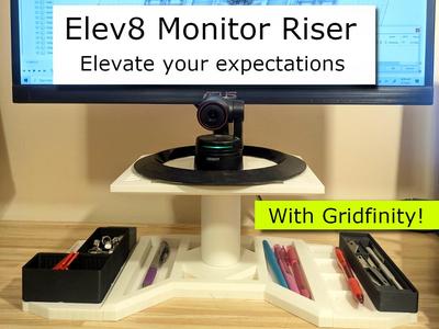 Integrated Adjustable Height Riser with Storage