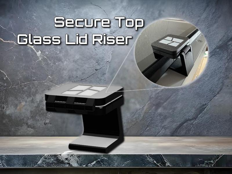 Top Glass Riser – Secure Lid for P1S P1P X1C X1E