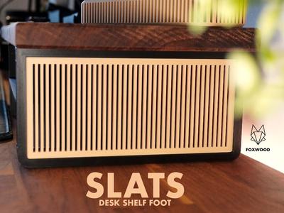 Slats – Desk Shelf Foot By Foxwood
