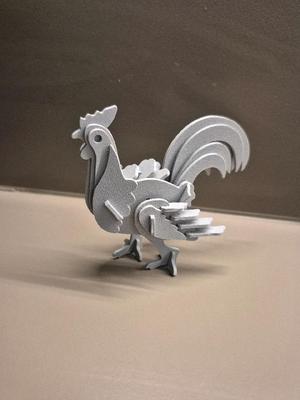 3D Rooster puzzle   