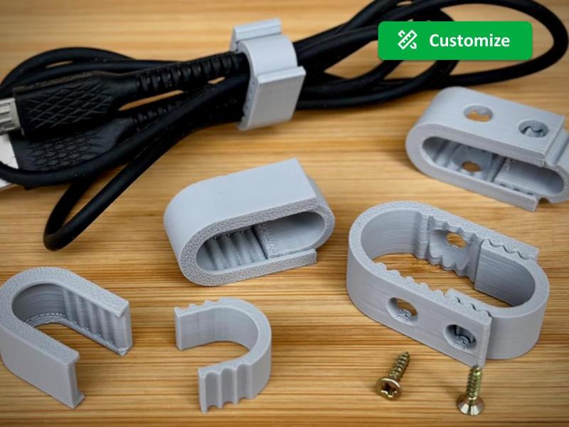 Customizable Cable Clip | Organizer