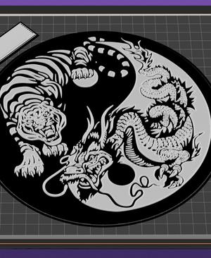 Tiger and Dragon Yin Yang 1