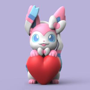 Valentine Sylveon (Easy Print No Supports)
