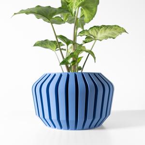 The Vaki Planter Pot with Drainage Tray & Stand: Modern and Unique Home Decor for Plants