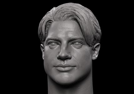 Rick O connell- Brendan Fraser Head