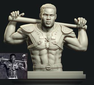 bo jackson 3d printing model