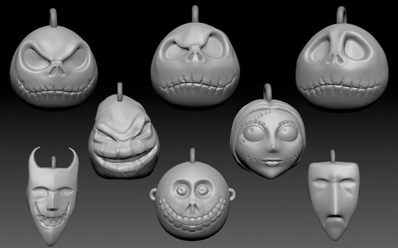 Nightmare Before Christmas tree themed balls