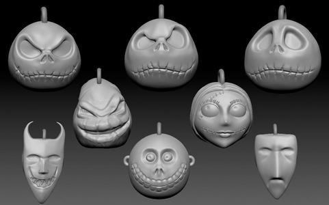 Nightmare Before Christmas tree themed balls