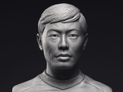 George Takei as Hikaru Sulu Bust Printable 3D Model