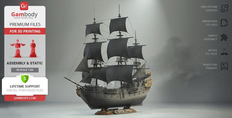 Black Pearl 3D Printing Model | Assembly