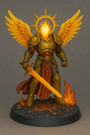 Celestial Flame Knight Miniature