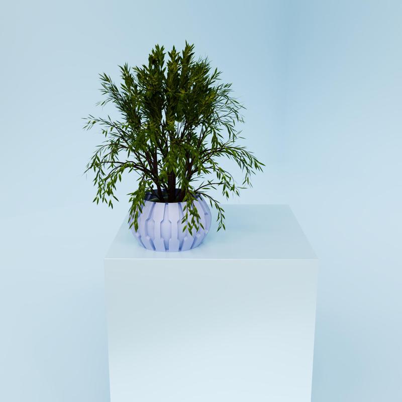 Ridges Plant Pot