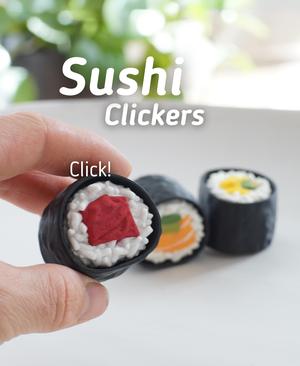 Sushi Clickers – Sushi Fidget Clicker – 3d Printed Ludo Fidget toy