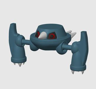 Articulated Metang Pokemon (3mf included)