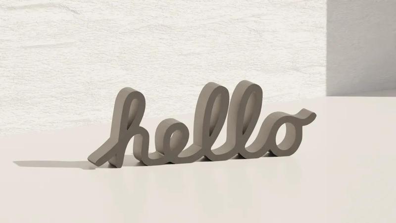 Apple Hello – Decoration