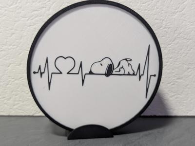 Snoopy Insert for Ring Light