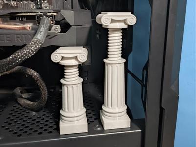 Adjustable Greek Pillar GPU Support