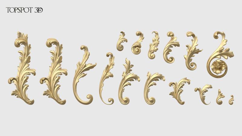 Acanthus Leaves Set