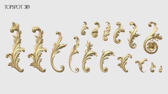 Acanthus Leaves Set