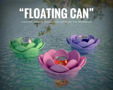 Flower Shaped Floating Can for Pool