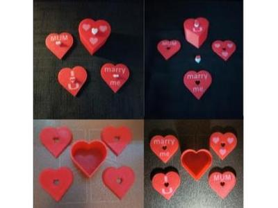 love heart trinket gift box mothers day valentine