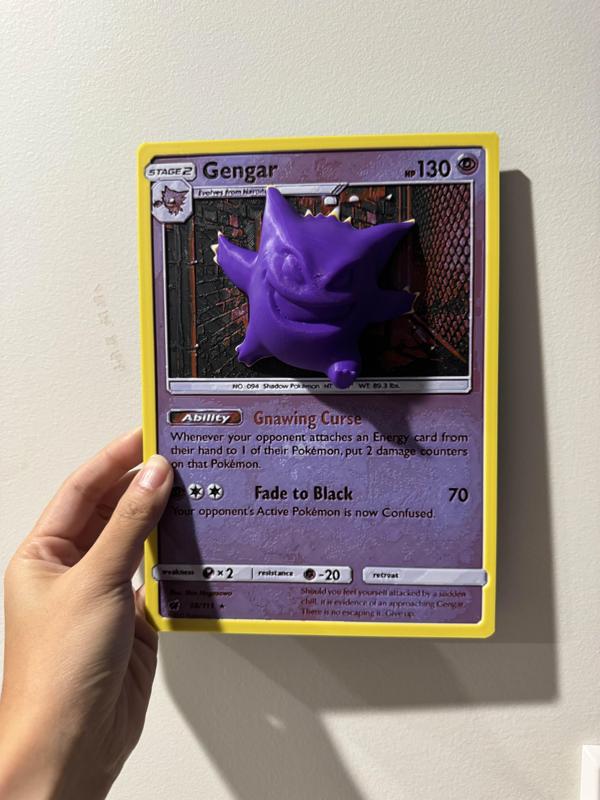 Oversized Gengar Pokemon Card – Hueforge Hybrid