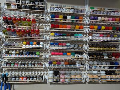 Paint rack for multiboard