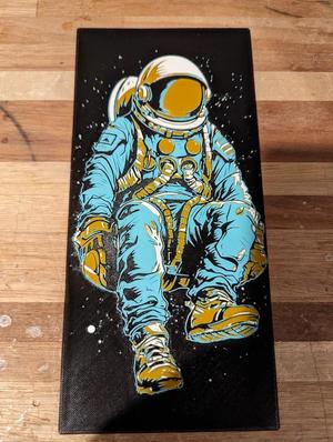 Astronaut Floating in Space – HueForge