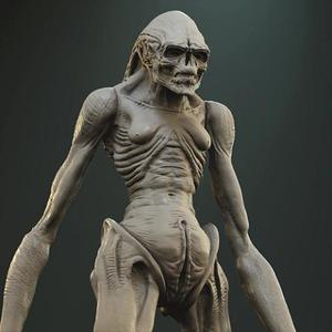 Alien Newborn STL files for 3D Printing | Assembly Model