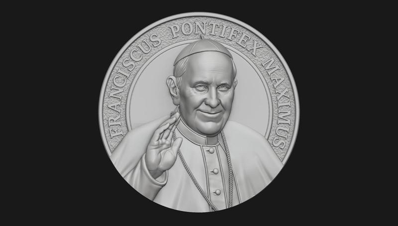 Pope Francis Medallion 2